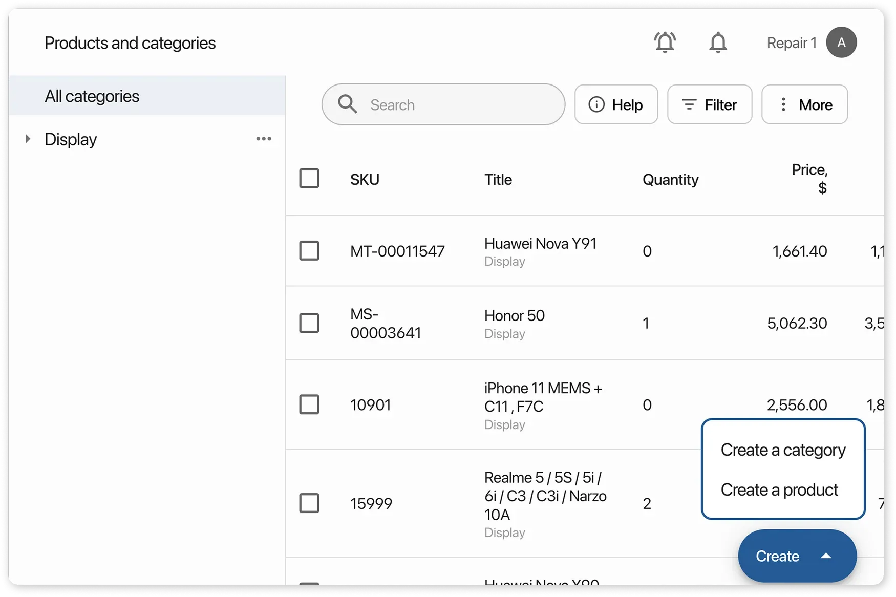 Create category в HelloClient