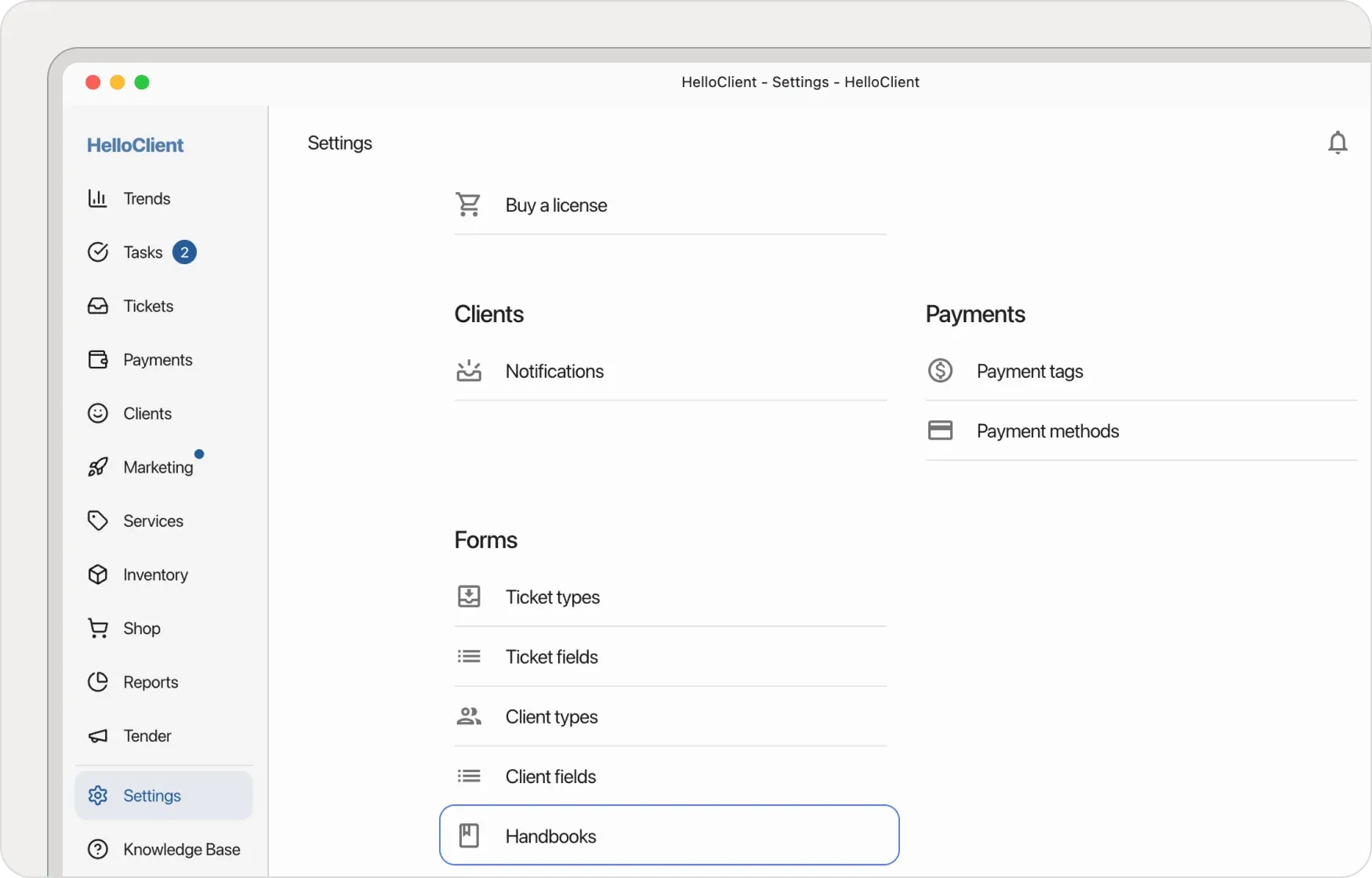 Settings Module - Reference Books