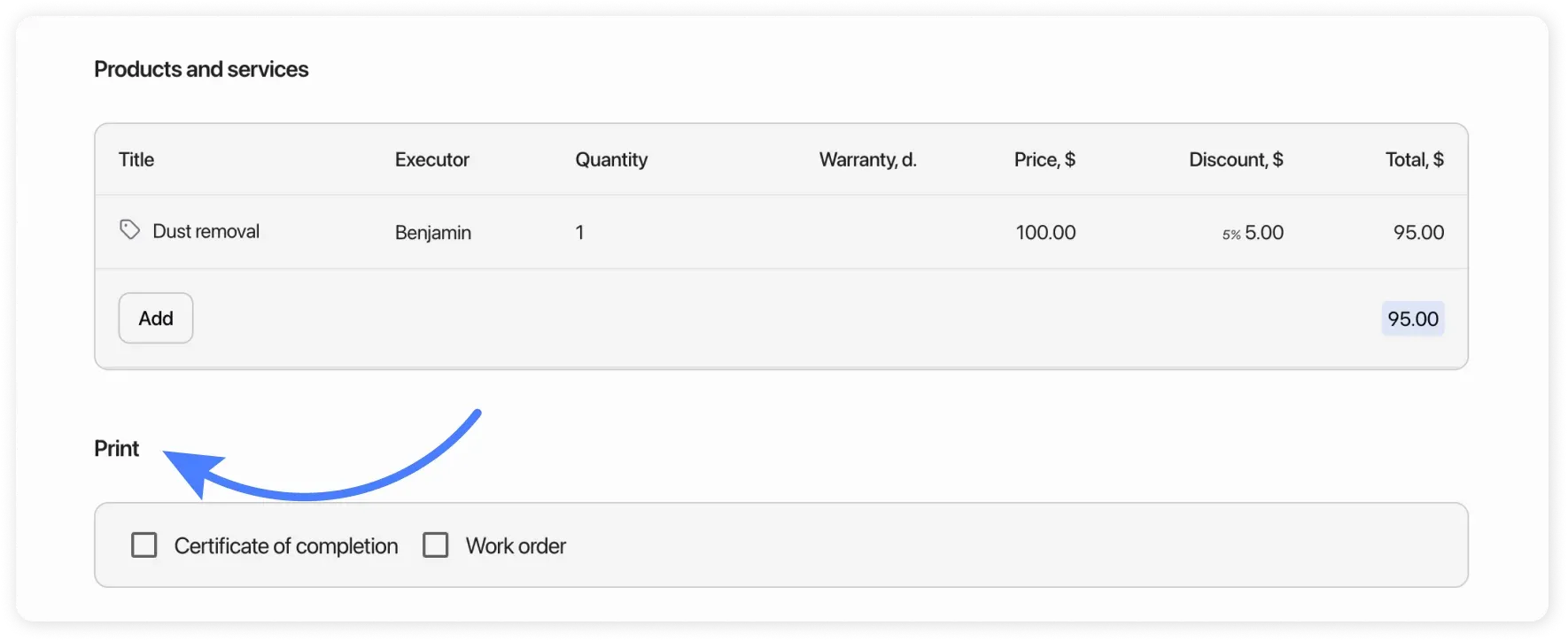 Selecting documents to print