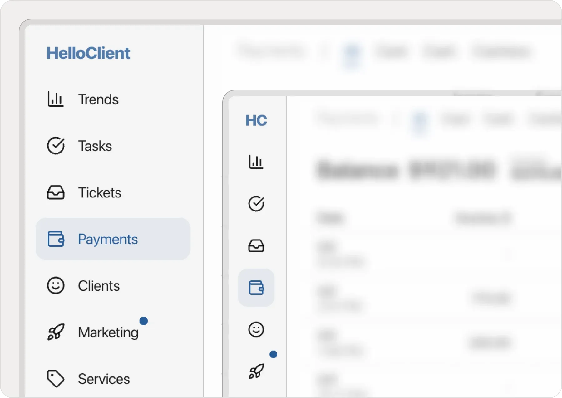 Collapsible menu