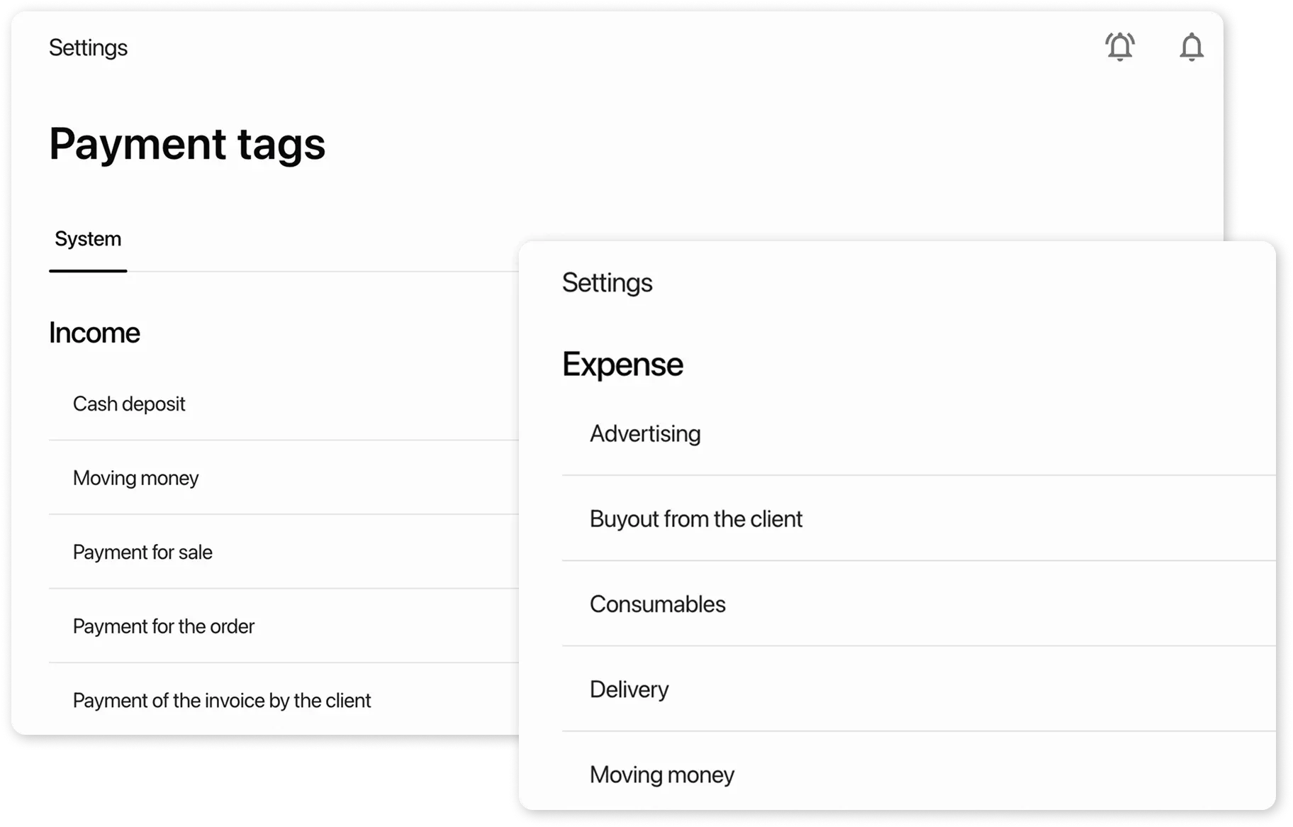 Income and Expenses