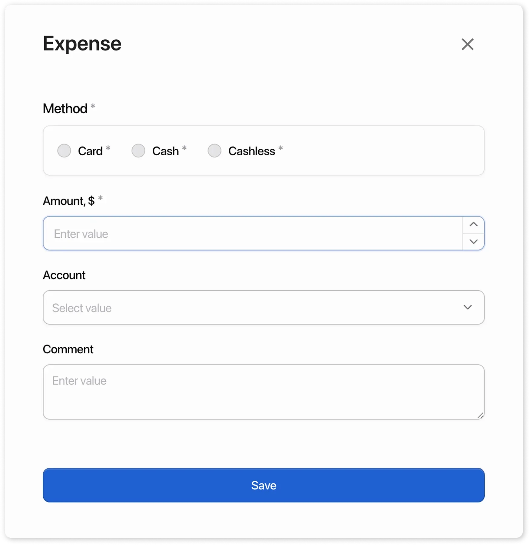 Create expense