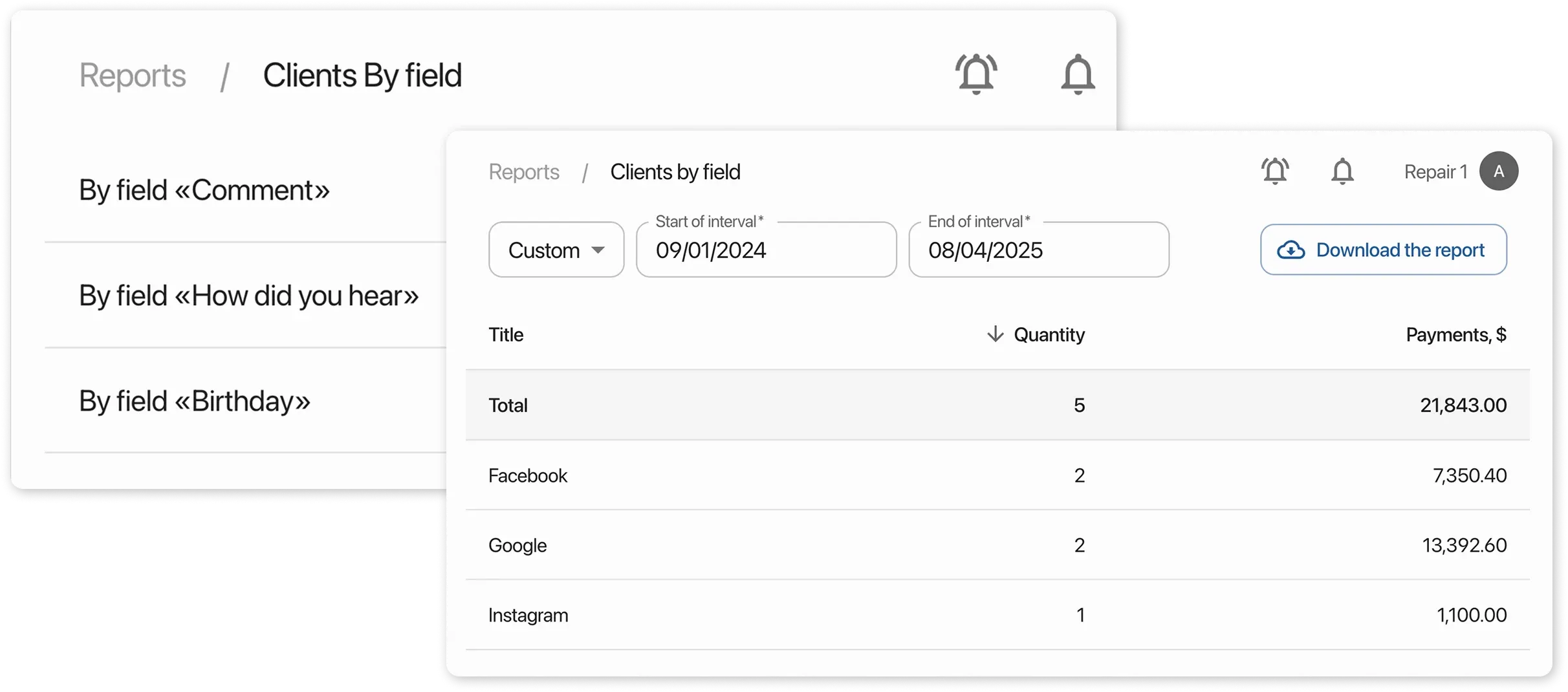 Where to find the report