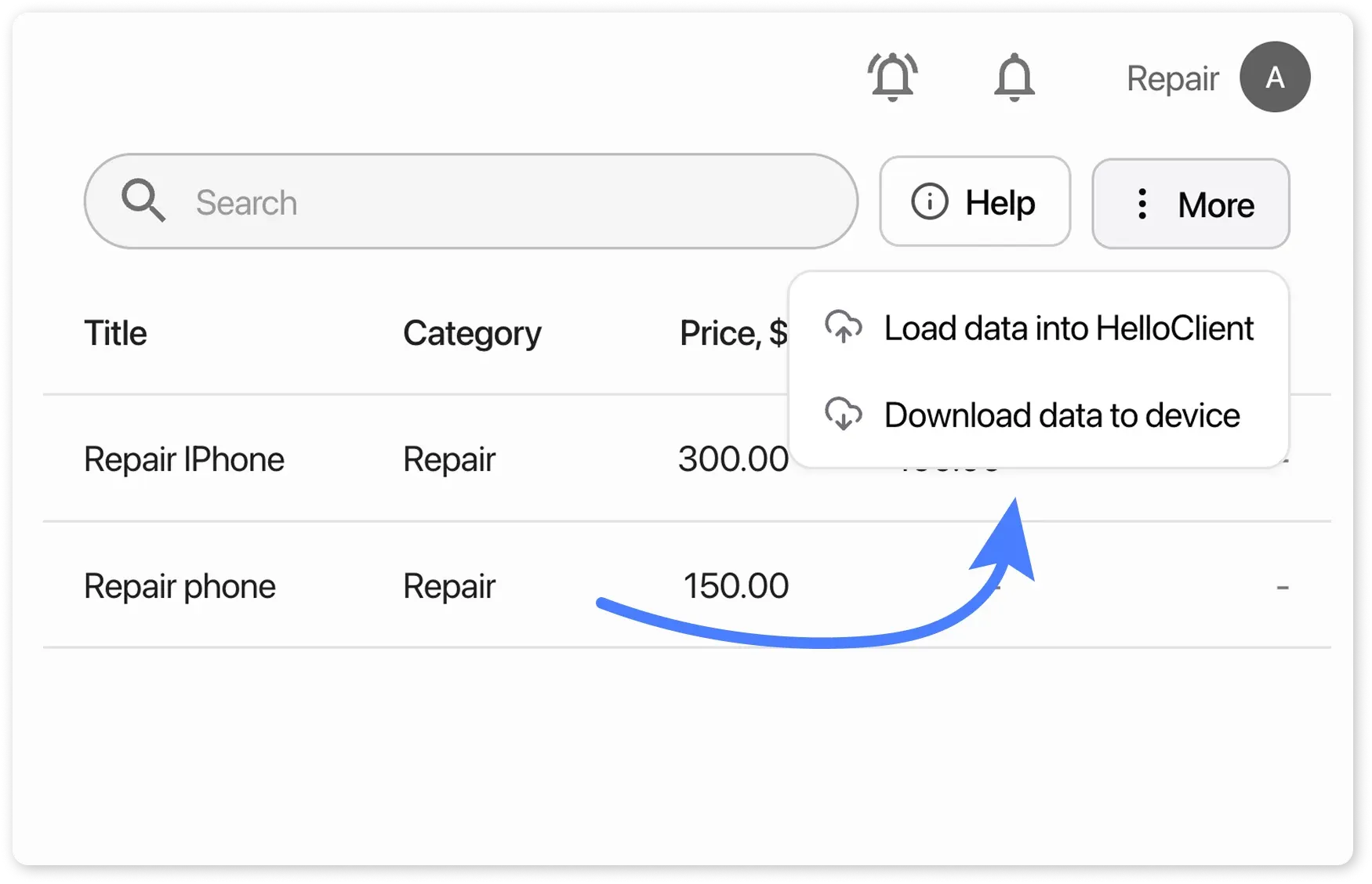 Download services