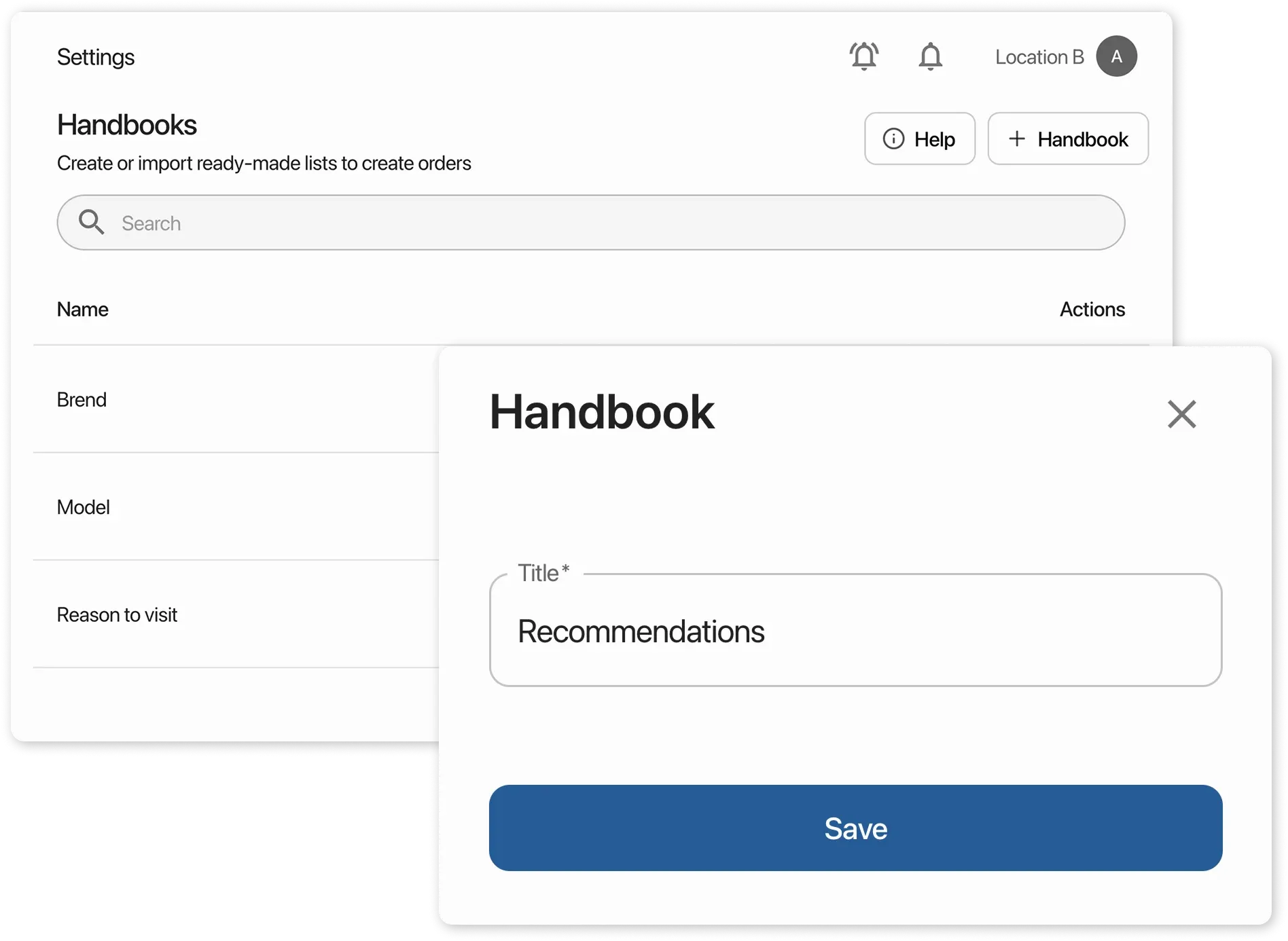 Handbooks