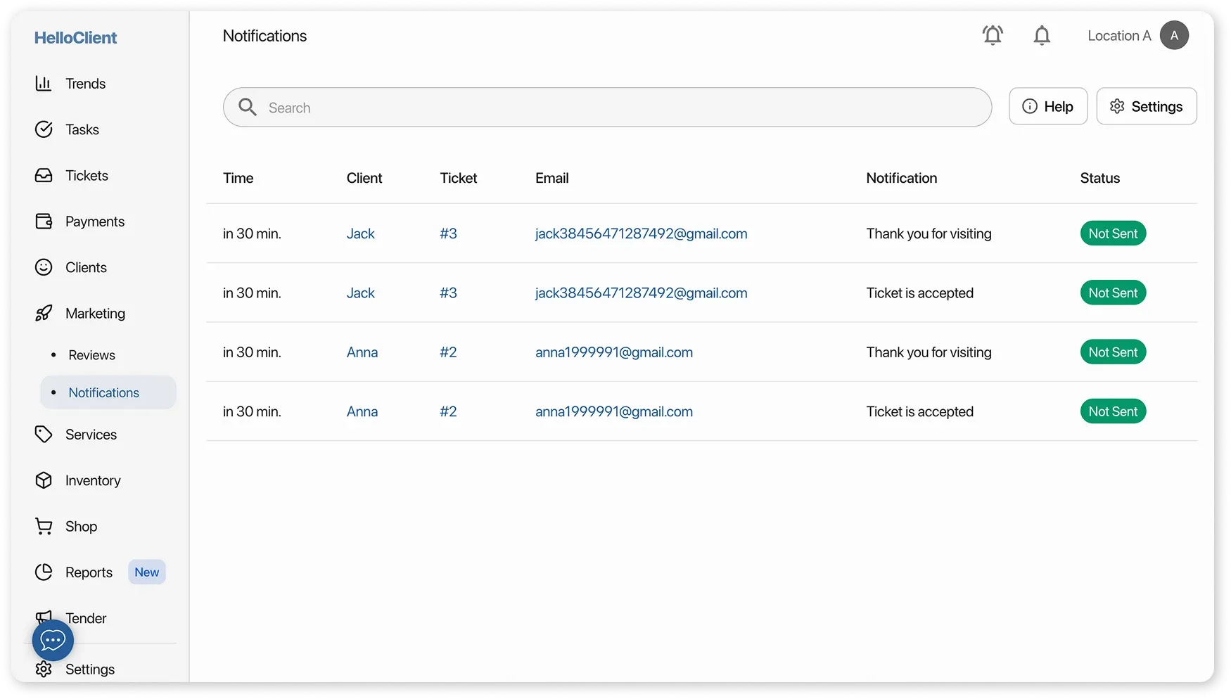 Marketing: Notifications
